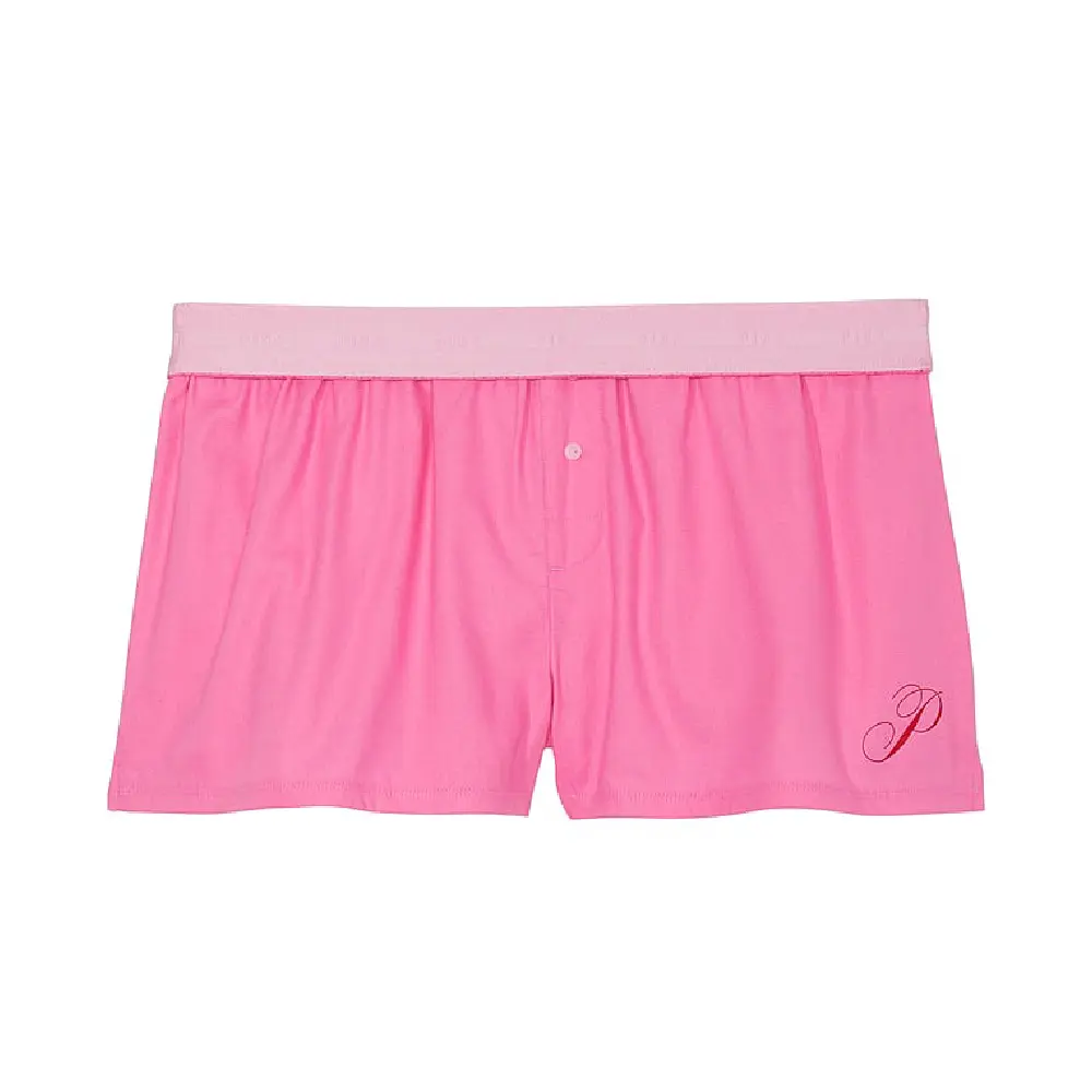 

Пижамные шорты Victoria's Secret Pink Satin Boxy, розовый