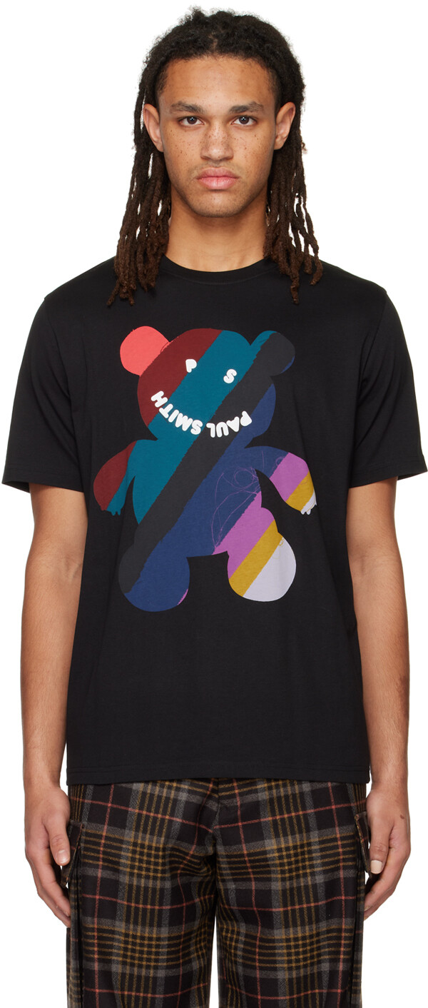

Черная футболка Happy Teddy PS by Paul Smith