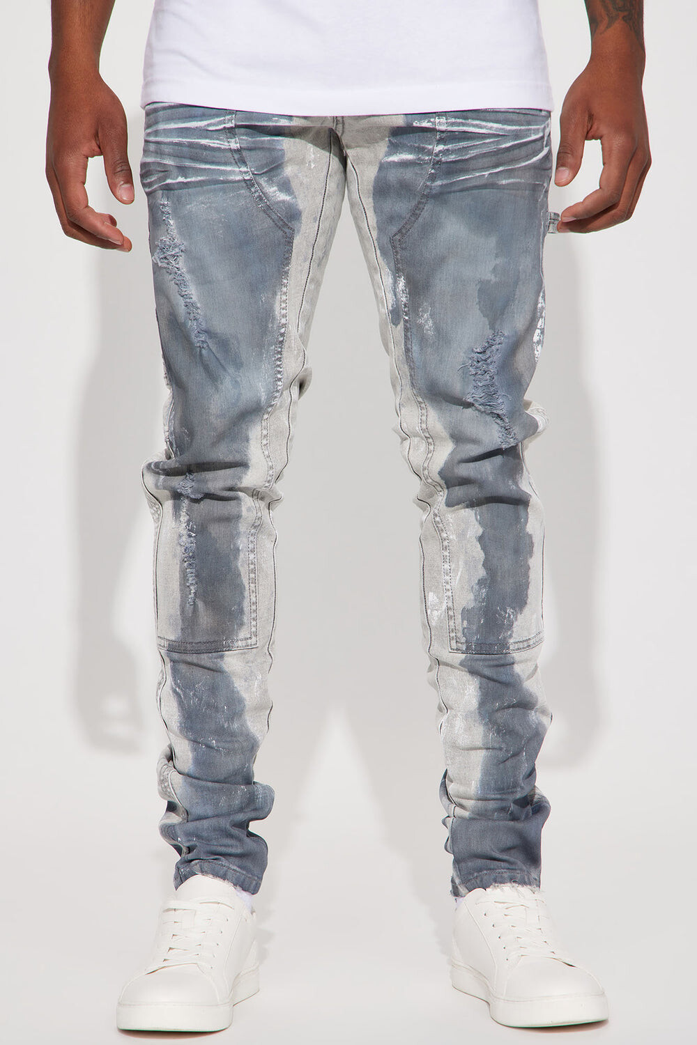 

Джинсы скинни Fashion Nova SMWB5296, серый