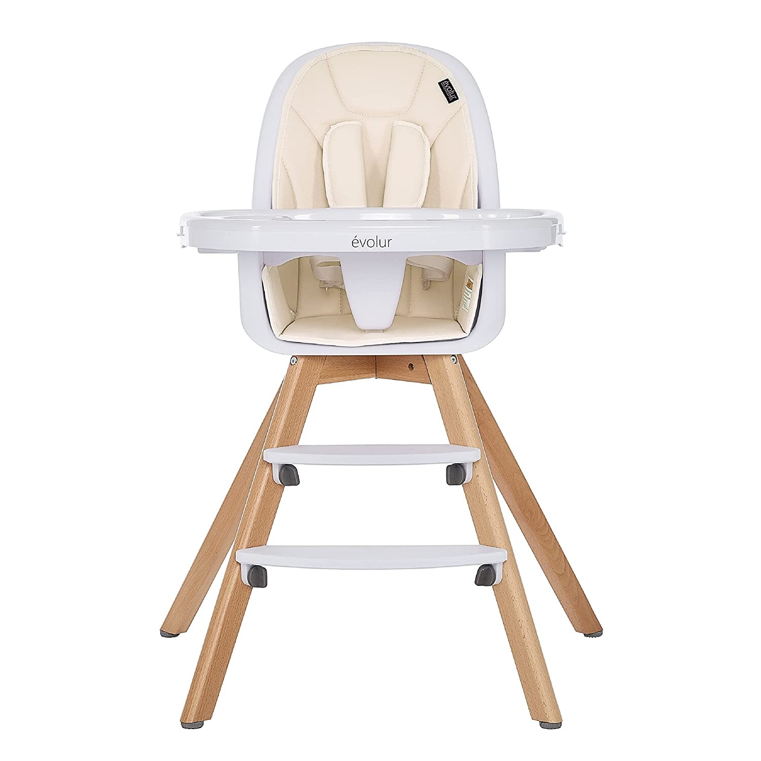 

Стульчик для кормления 2 в 1 Evolur Zoodle, кремовый