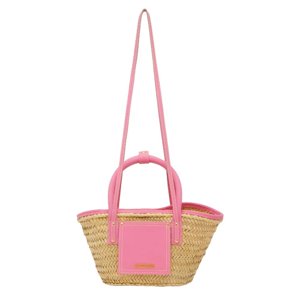 

Сумка-тоут Jacquemus Le Petit Panier Soli, бежевый/розовый