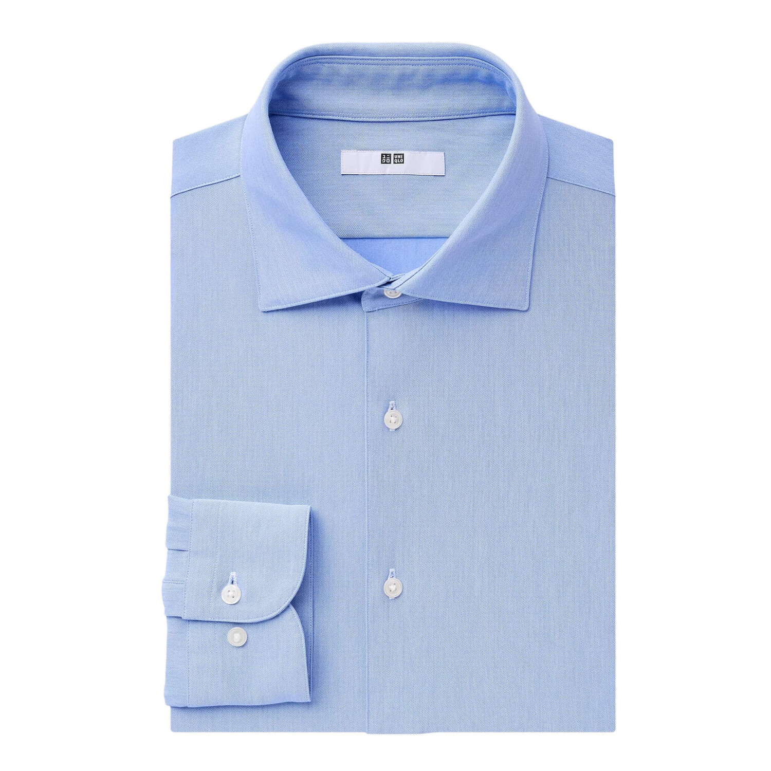 

Рубашка Uniqlo Non-iron Jersey Regular Fit, голубой