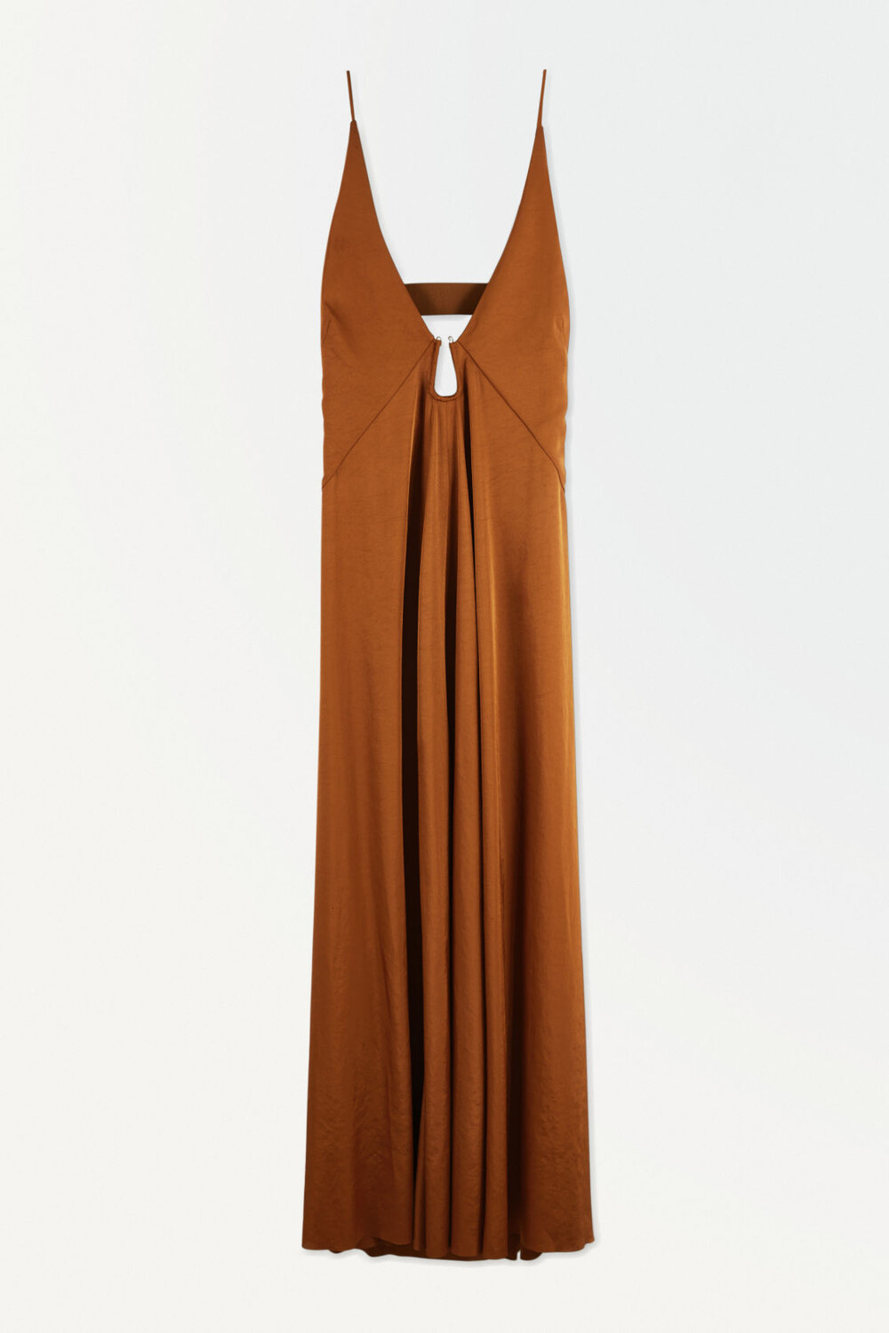 

Платье Cos Atelier The Cutout Slip, коричневый