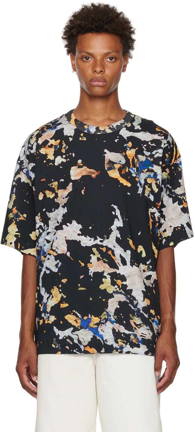 

Черная футболка Ink Splat Dries Van Noten