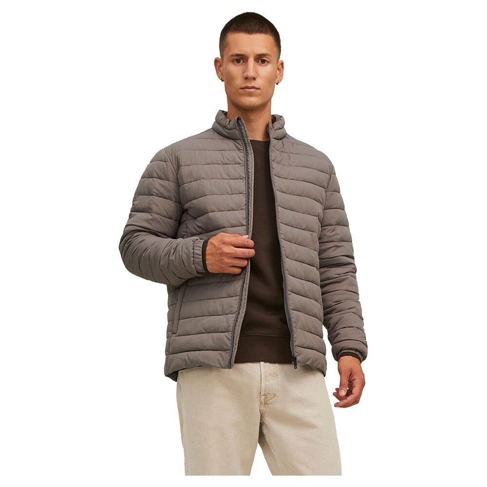 

Куртка Jack & Jones Recycle Puffer Collar, серый