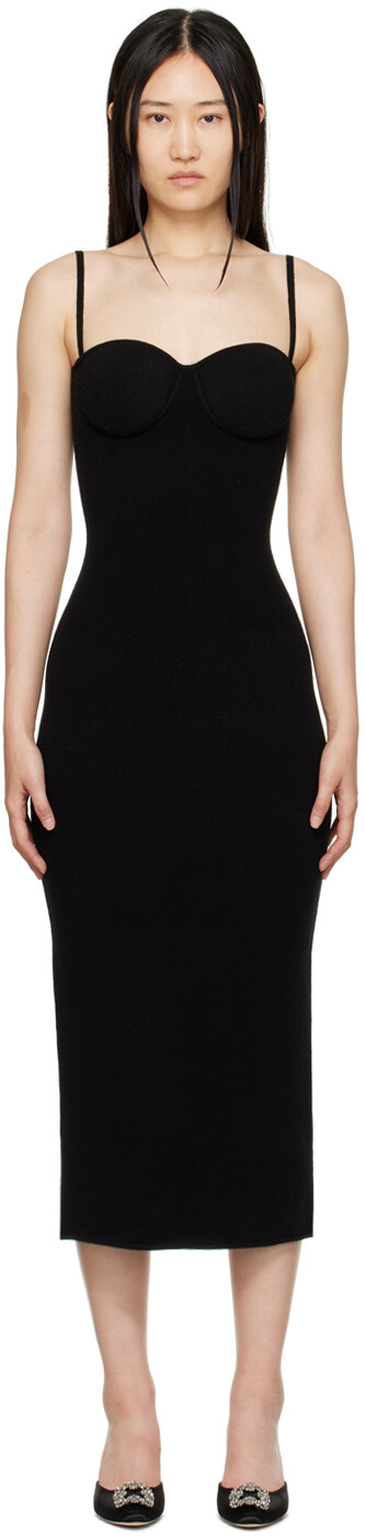 

Черное платье-миди Albi Sportmax