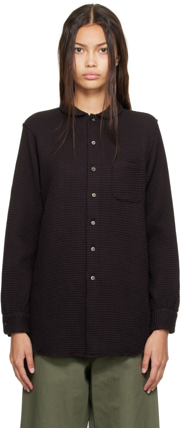 

Черная рубашка с круглым вырезом Engineered Garments