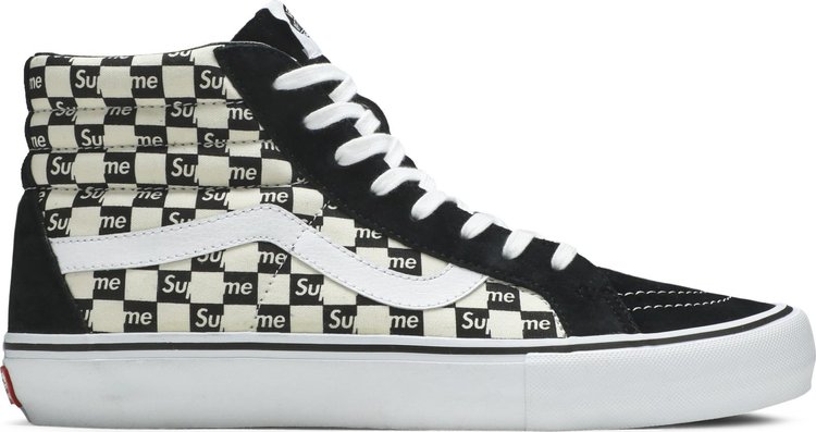 

Кеды Vans Supreme x Sk8-Hi Pro Checkered Black, черный