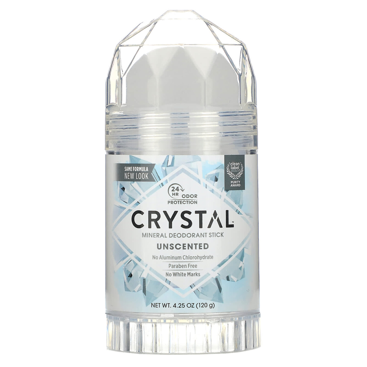 

Минеральный дезодорант-карандаш, без запаха, 120 г (4,25 унции), Crystal
