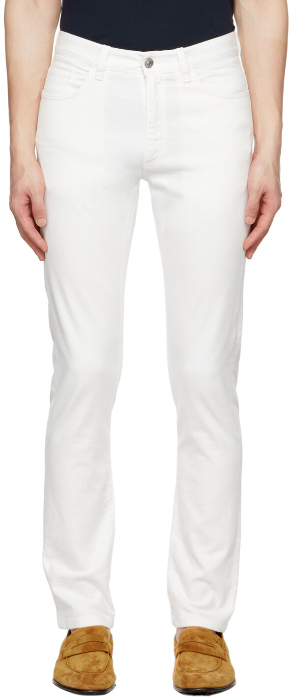 

Белые джинсы Delave ZEGNA