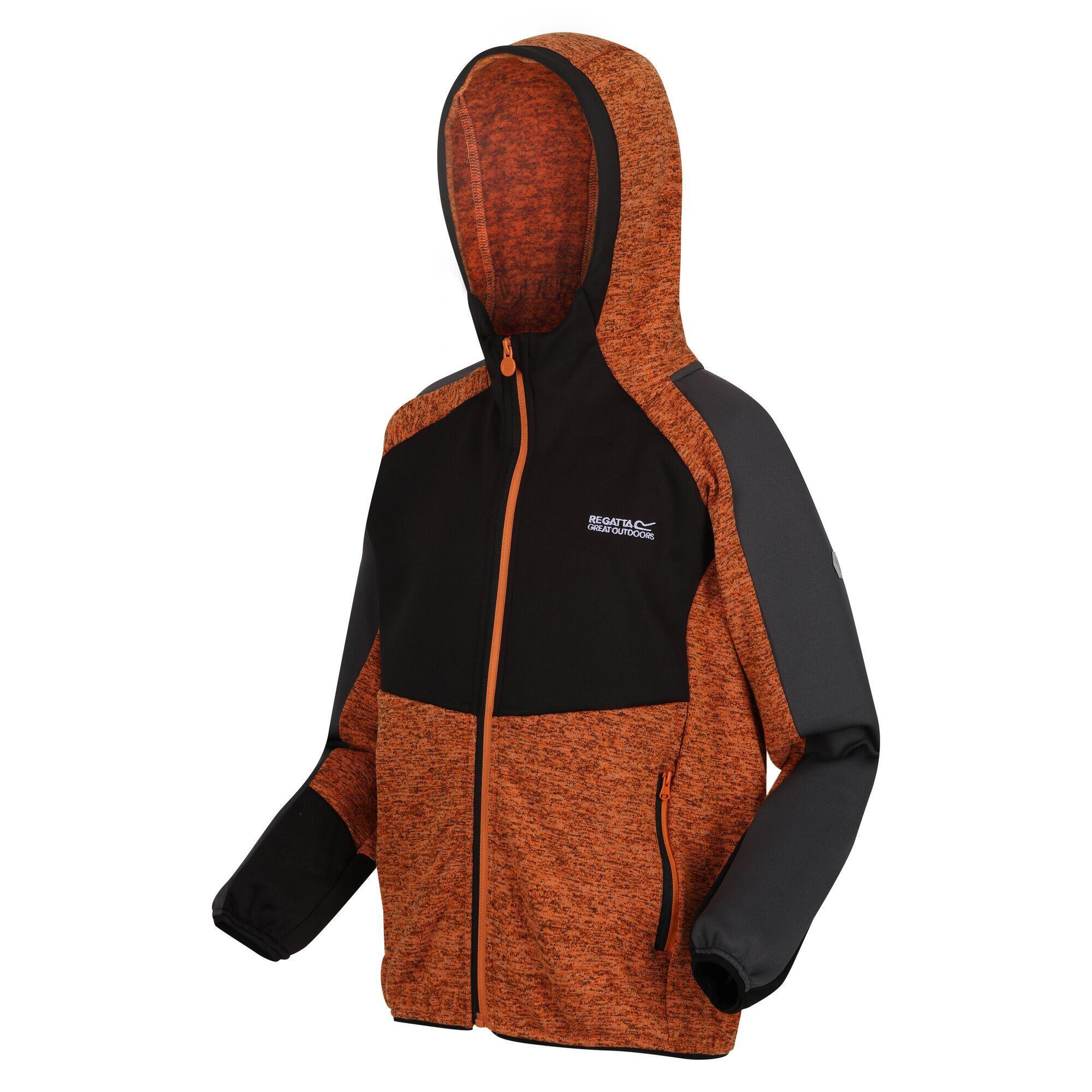 Толстовка детская Regatta Layer Dissolver VI Hiking, оранжевый/черный