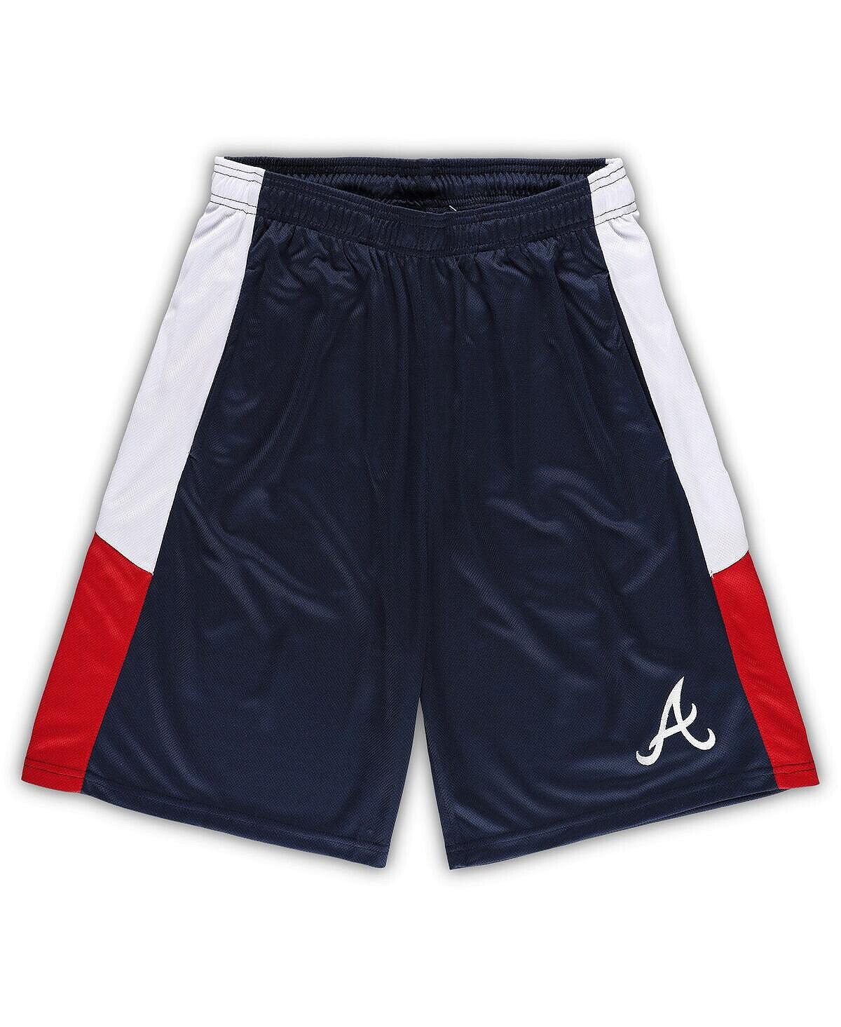 

Мужские темно-синие шорты atlanta braves big and tall team Profile, синий