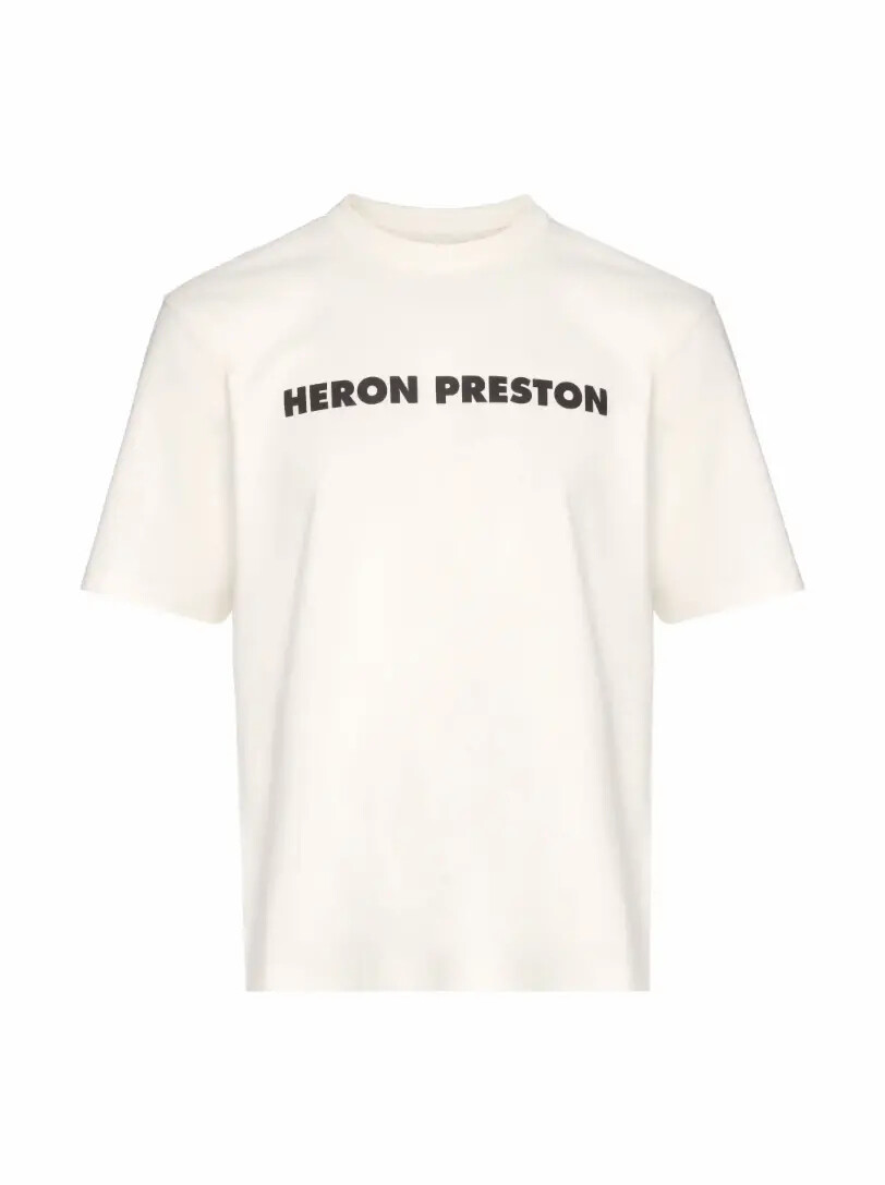 

Хлопковая футболка с логотипом Heron Preston