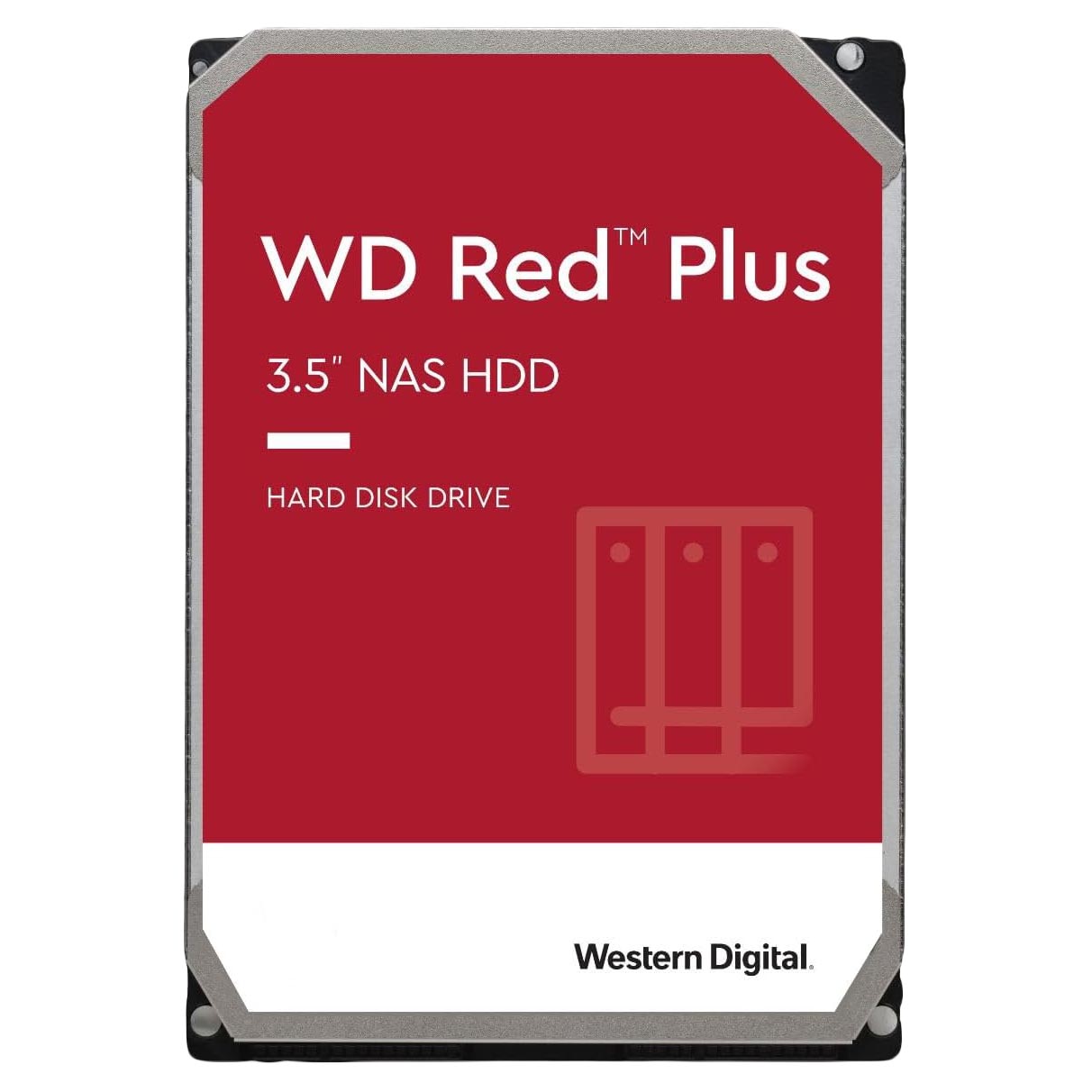 Внутренний жесткий диск Western Digital WD Red Plus, WD10EFRX, 1Тб внутренний жесткий диск western digital wd red plus wd40efpx 4тб