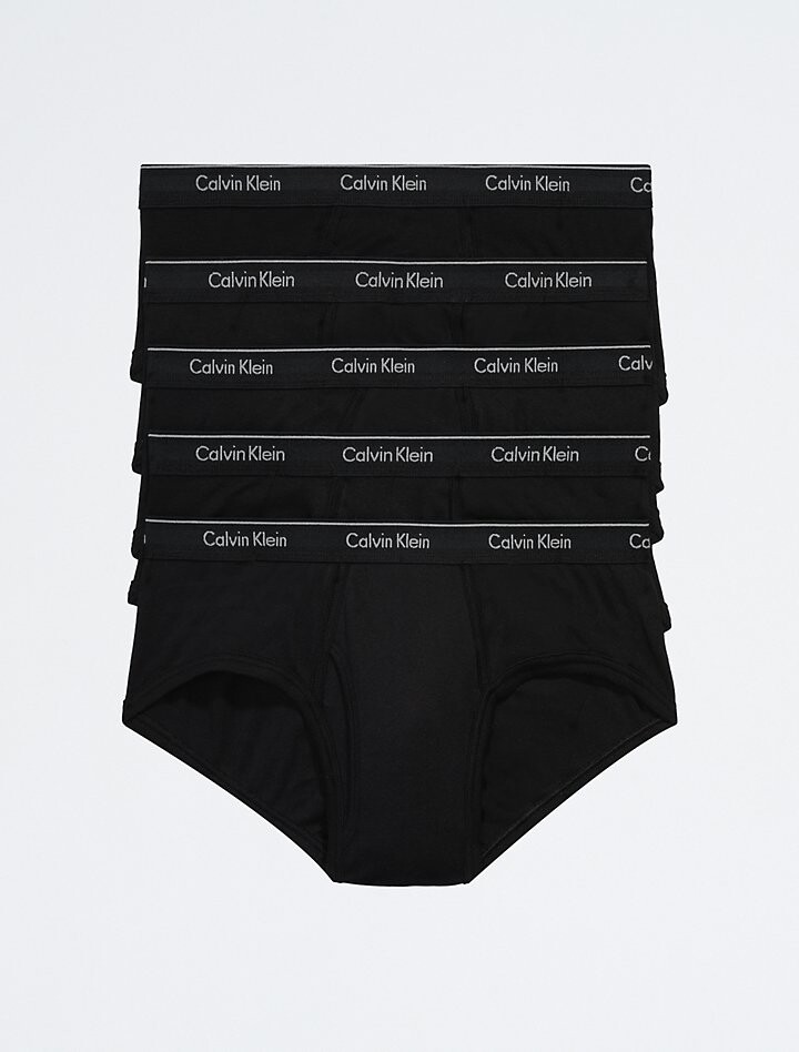 

Хлопковые классические трусы из 5 шт. Calvin Klein, черный