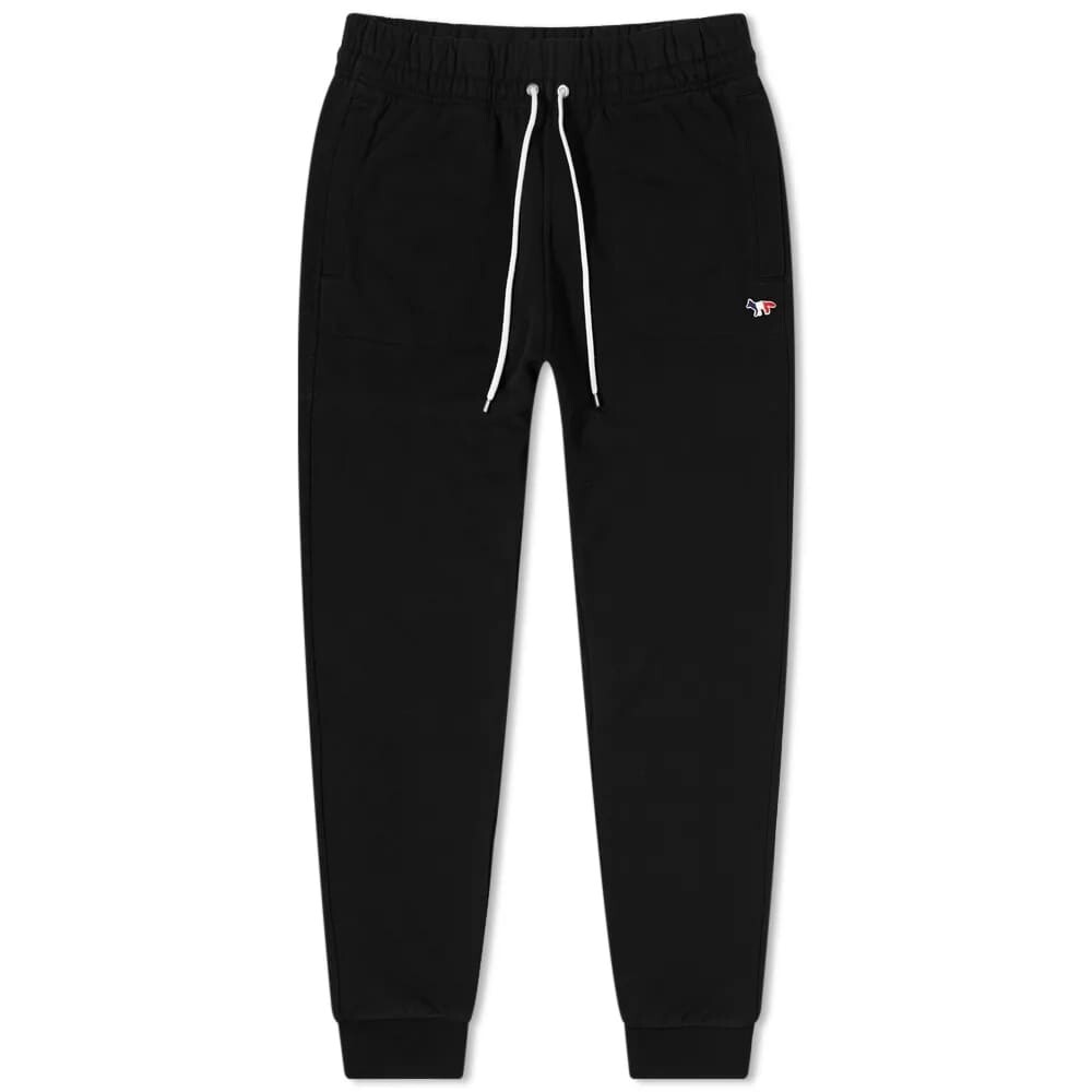 

Брюки Maison Kitsune Tricolour Fox Patch Sweat Pant, Черный, Брюки Maison Kitsune Tricolour Fox Patch Sweat Pant