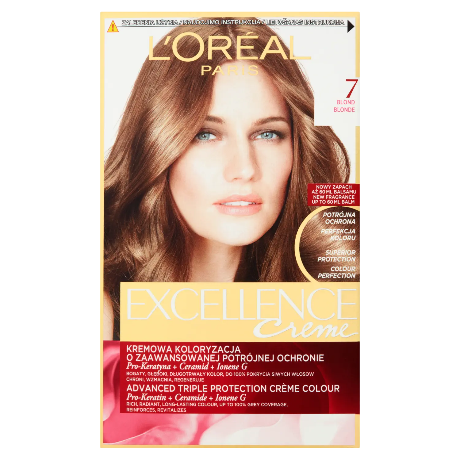 

L'Oréal Paris Excellence Creme краска для волос 7 блонд, 1 упаковка