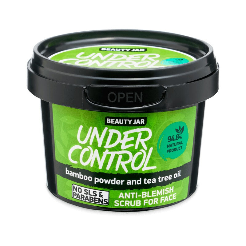 

BEAUTY JAR Скраб для лица Under Control против несовершенств с маслом чайного дерева и порошком бамбука 120г