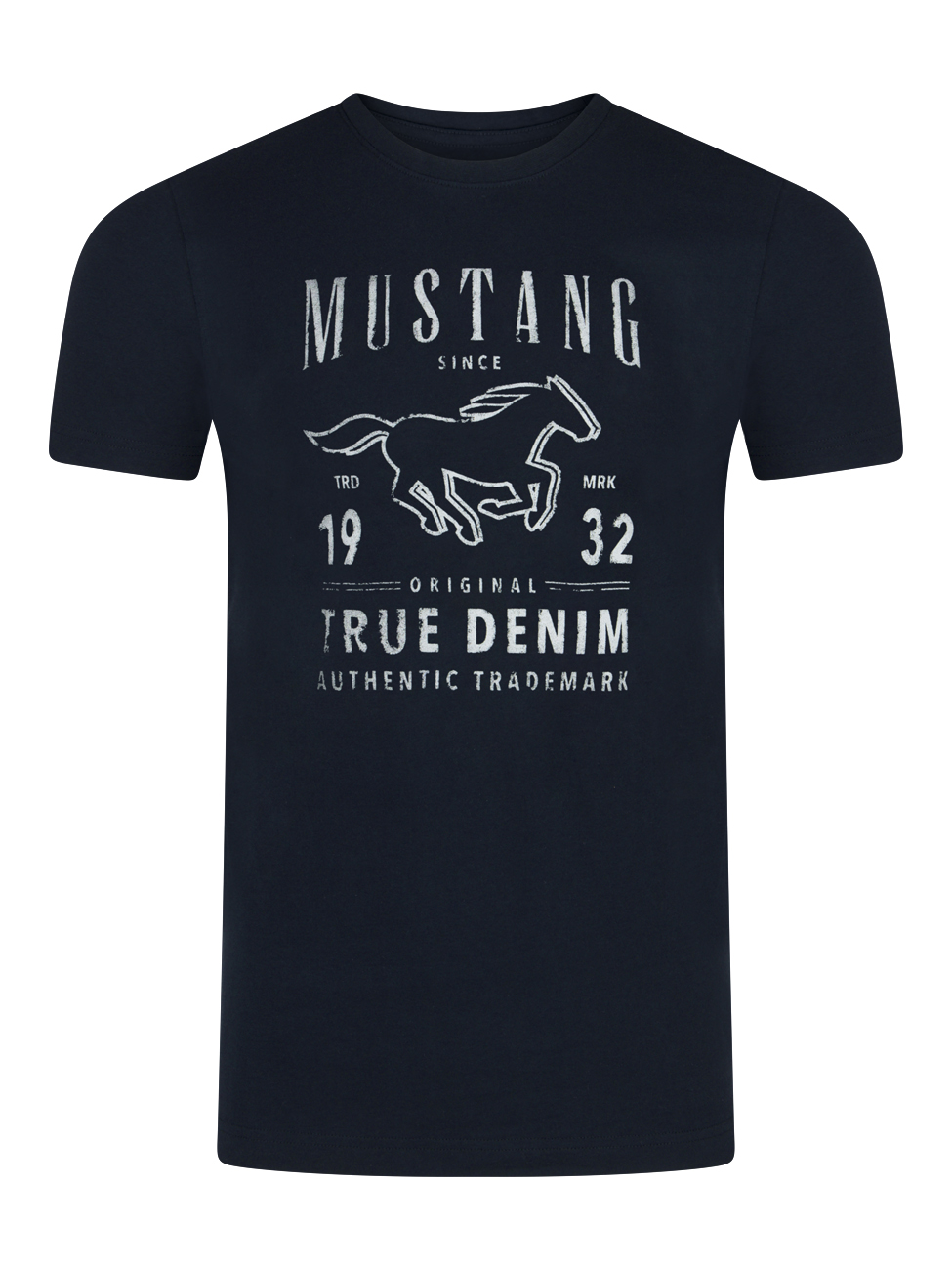Футболка Mustang Basic Print Tee, синий