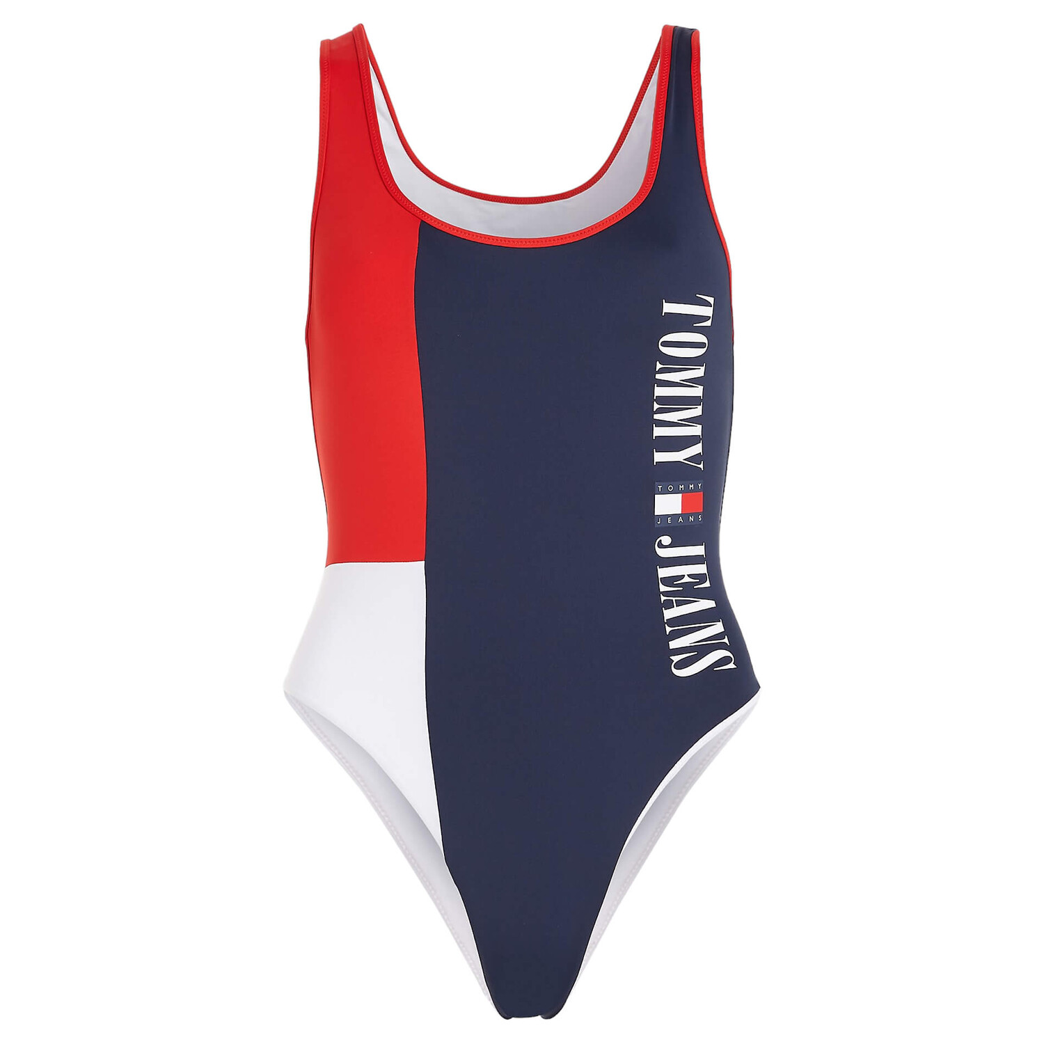 

Купальник Tommy Jeans by Tommy Hilfiger Logo One-piece, темно-синий/красный