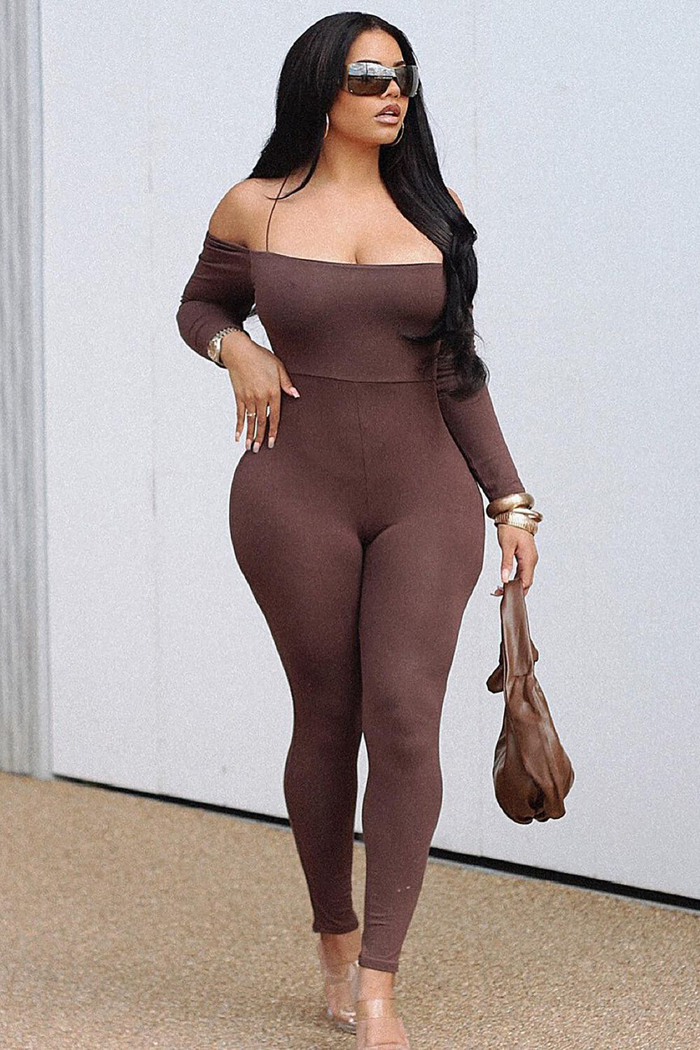 

Комбинезон Fashion Nova NJ3955N, коричневый
