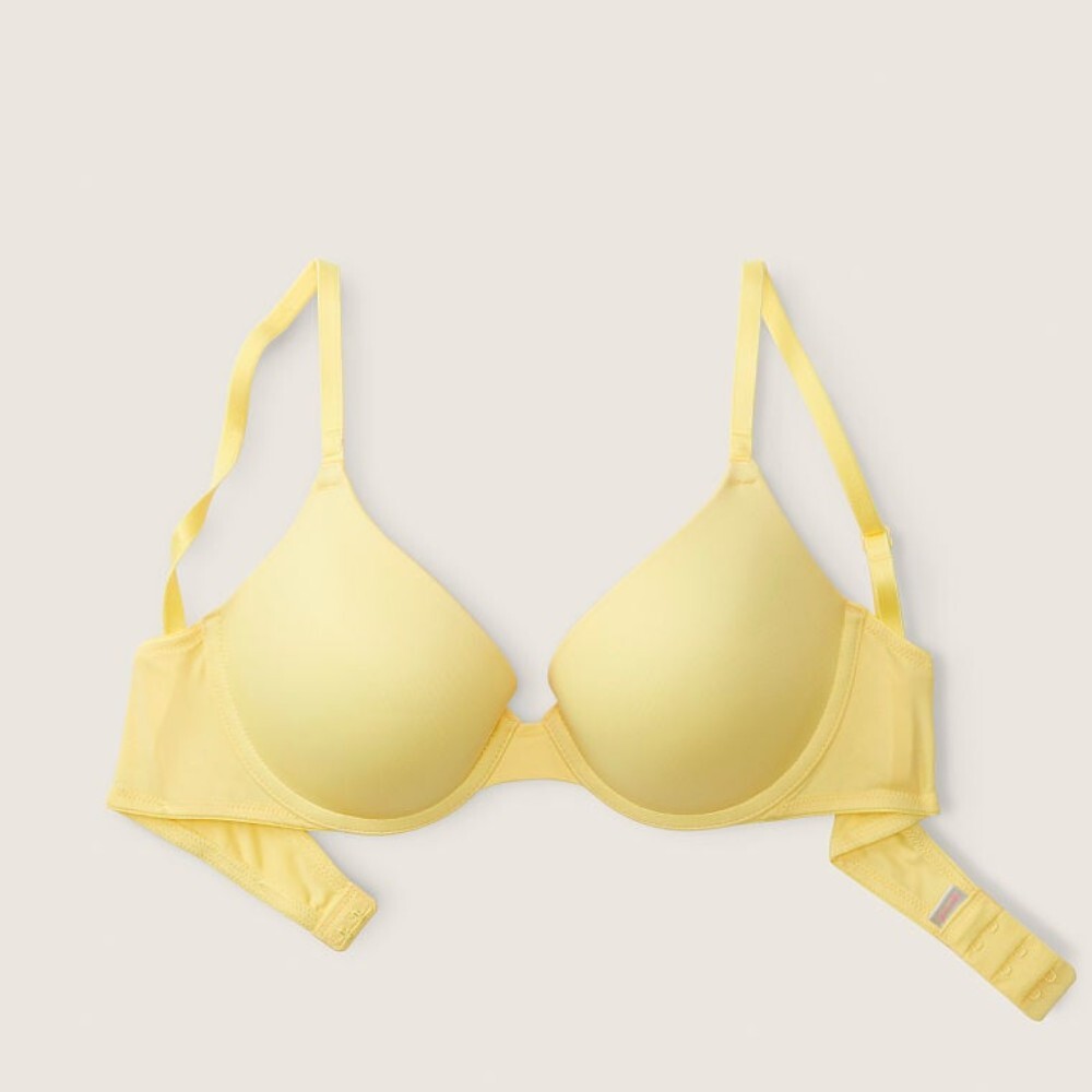 

Бюстгальтер на косточках Victoria's Secret Pink Wear Everywhere Push-up, желтый