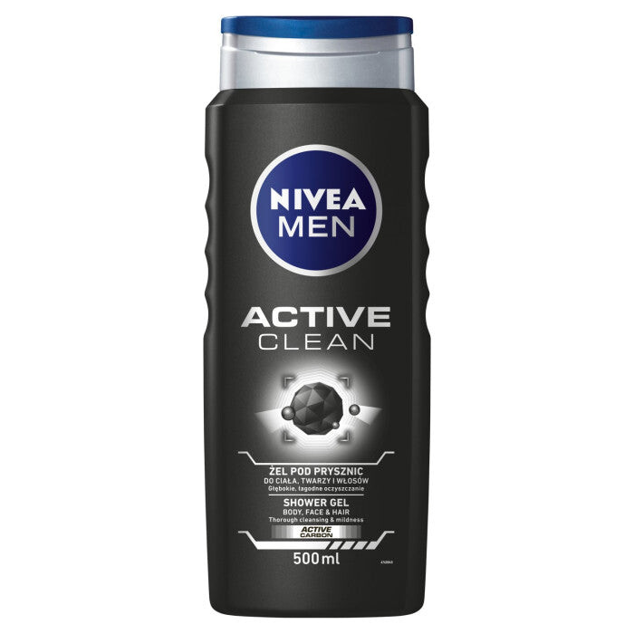 

Nivea Гель для душа Men Active Clean 500мл