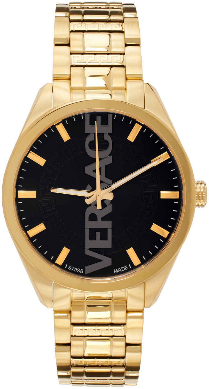

Золотые часы V-Vertical Versace