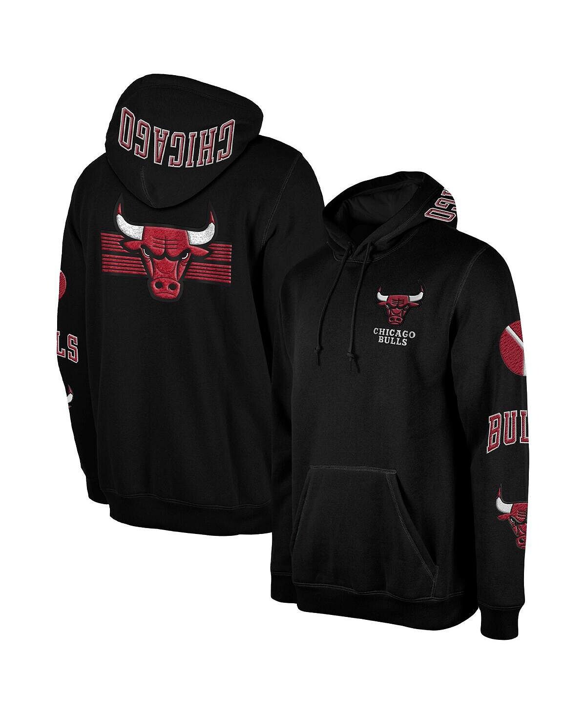 

Мужская черная толстовка с капюшоном chicago bulls 2022/23 city edition elite pack New Era, черный