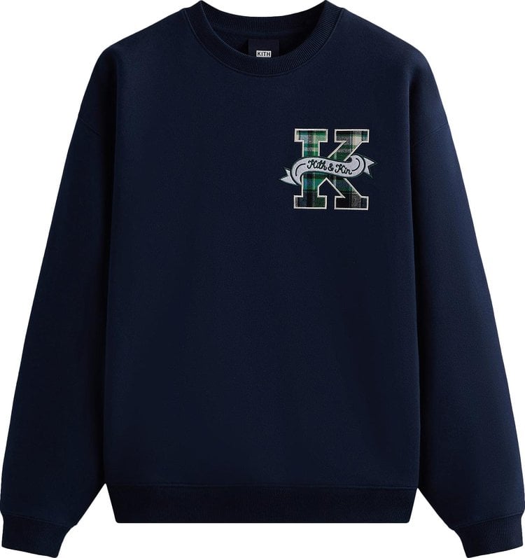 Толстовка Kith Collegiate Crewneck 'Nocturnal', синий - фото