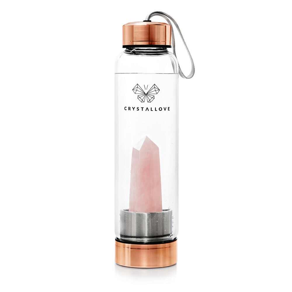 

Бутылка для воды с кварцем CrystalLove Crystal Collection из розового золота
