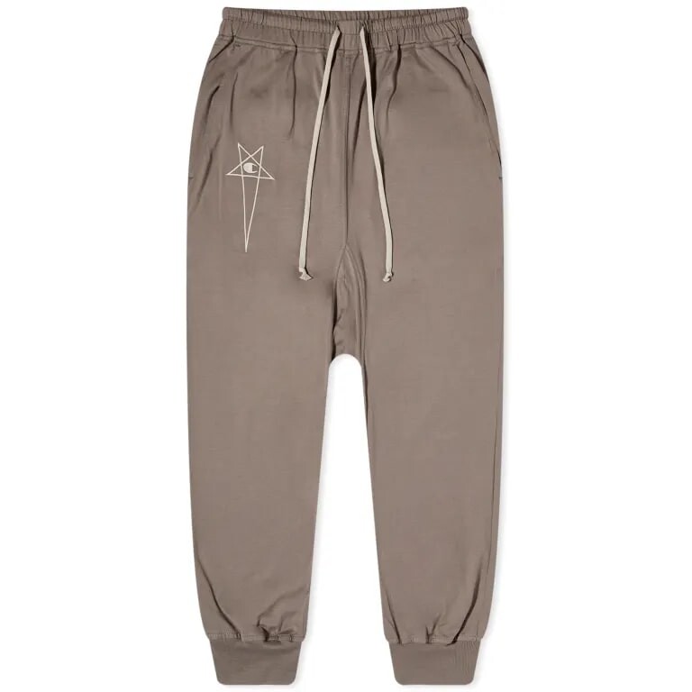 

Брюки Champion & Rick Owens Prisoner Drawstring, серо-бежевый