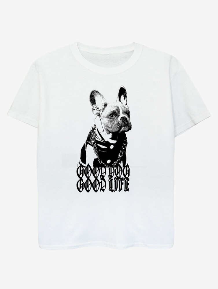 

Детская белая футболка с принтом NW2 Pets French Bulldog George., белый