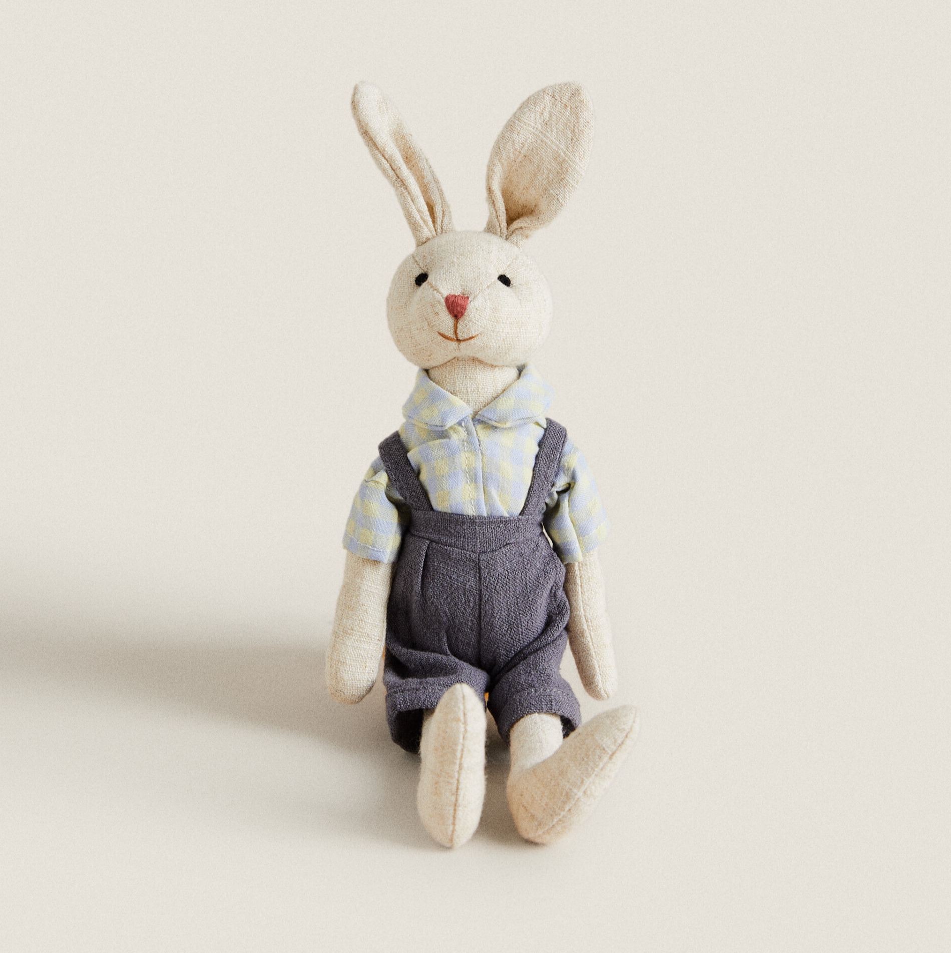 Мягкая игрушка Zara Home Rabbit, мультиколор игрушка мягкая мышь в клетчатой рубашке 20см серый leo18 905a