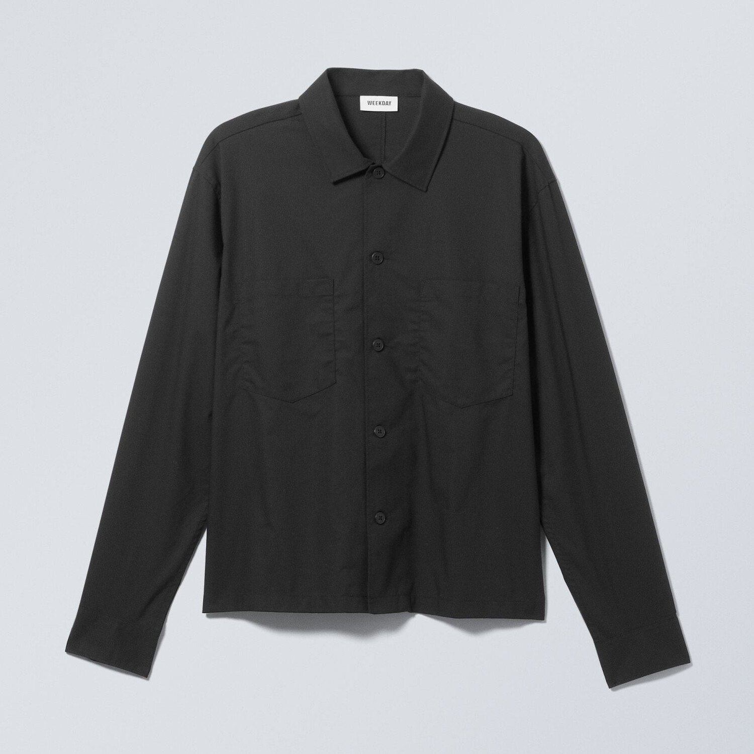 

Рубашка Weekday Casual Workwear Milan, черный