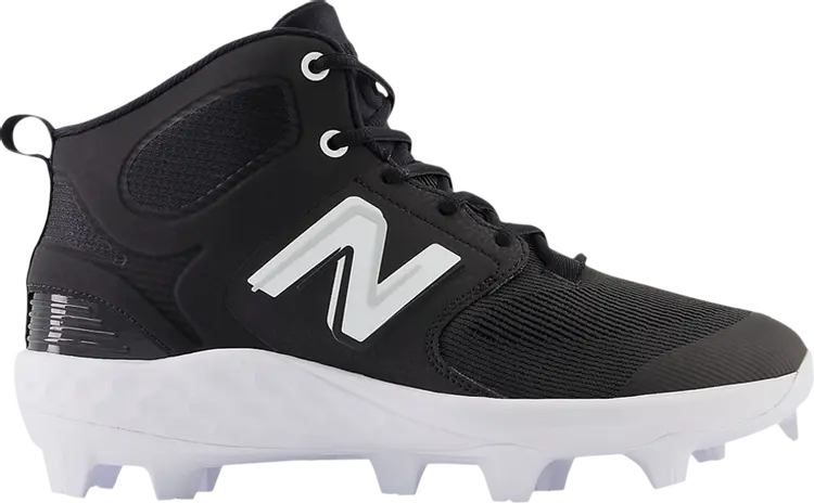 

Бутсы New Balance Fresh Foam 3000v6 Mid-Molded 2E Wide 'Black White', черный