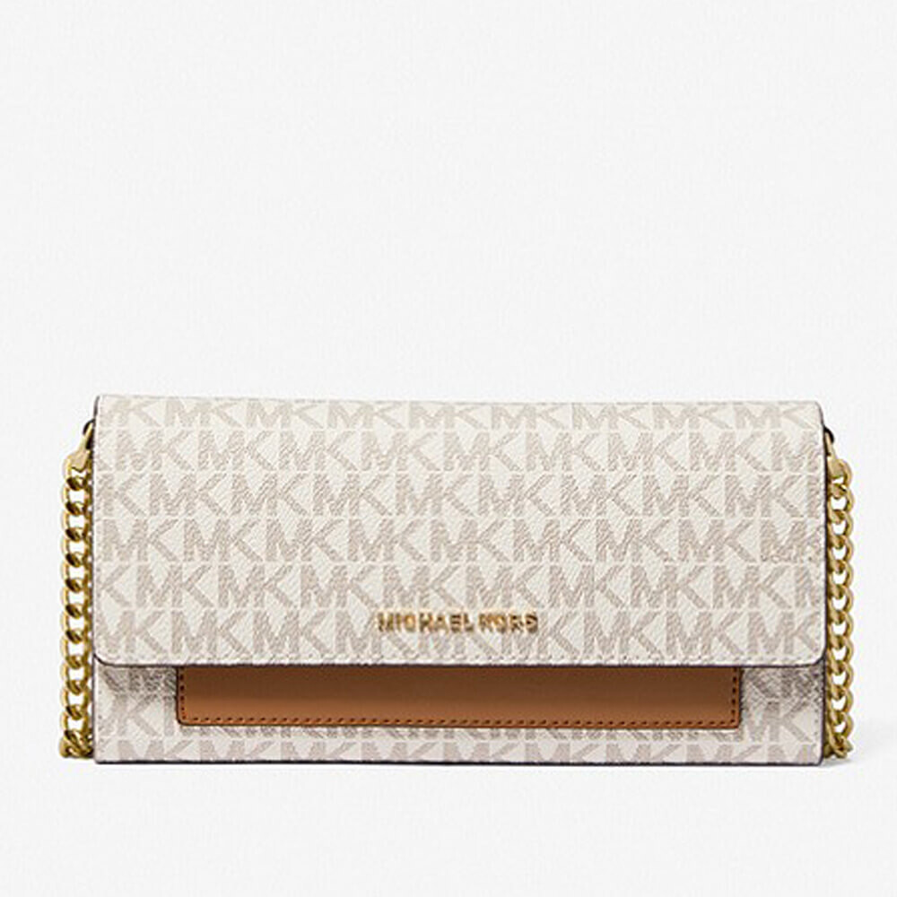

Сумка кросс-боди Michael Michael Kors Jet Set Medium Logo 2-in-1 Convertible, бежевый