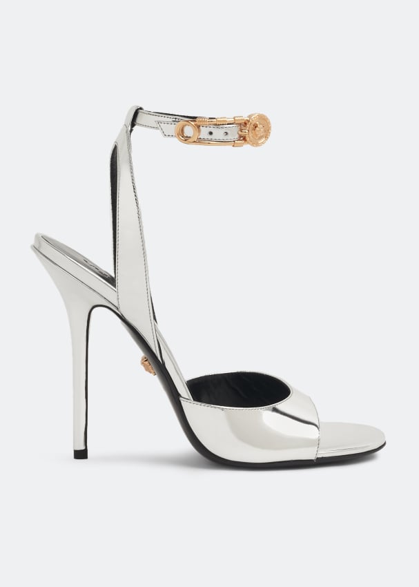 

Сандалии VERSACE Safety pin sandals, серебряный