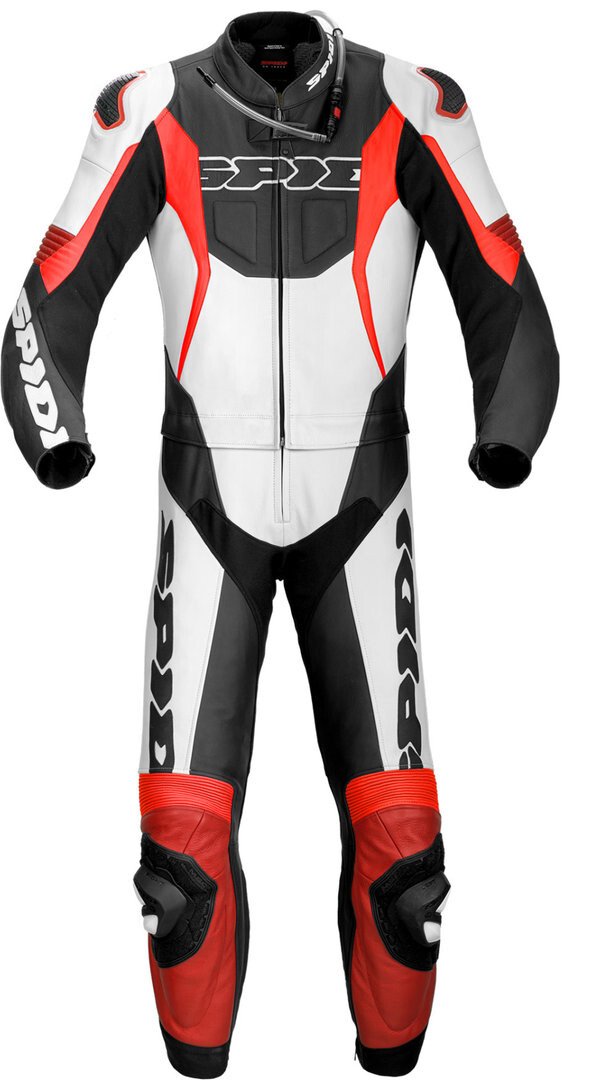 

Spidi Sport Warrior Touring Two Piece Мотоцикл Кожаный костюм, черный/красный