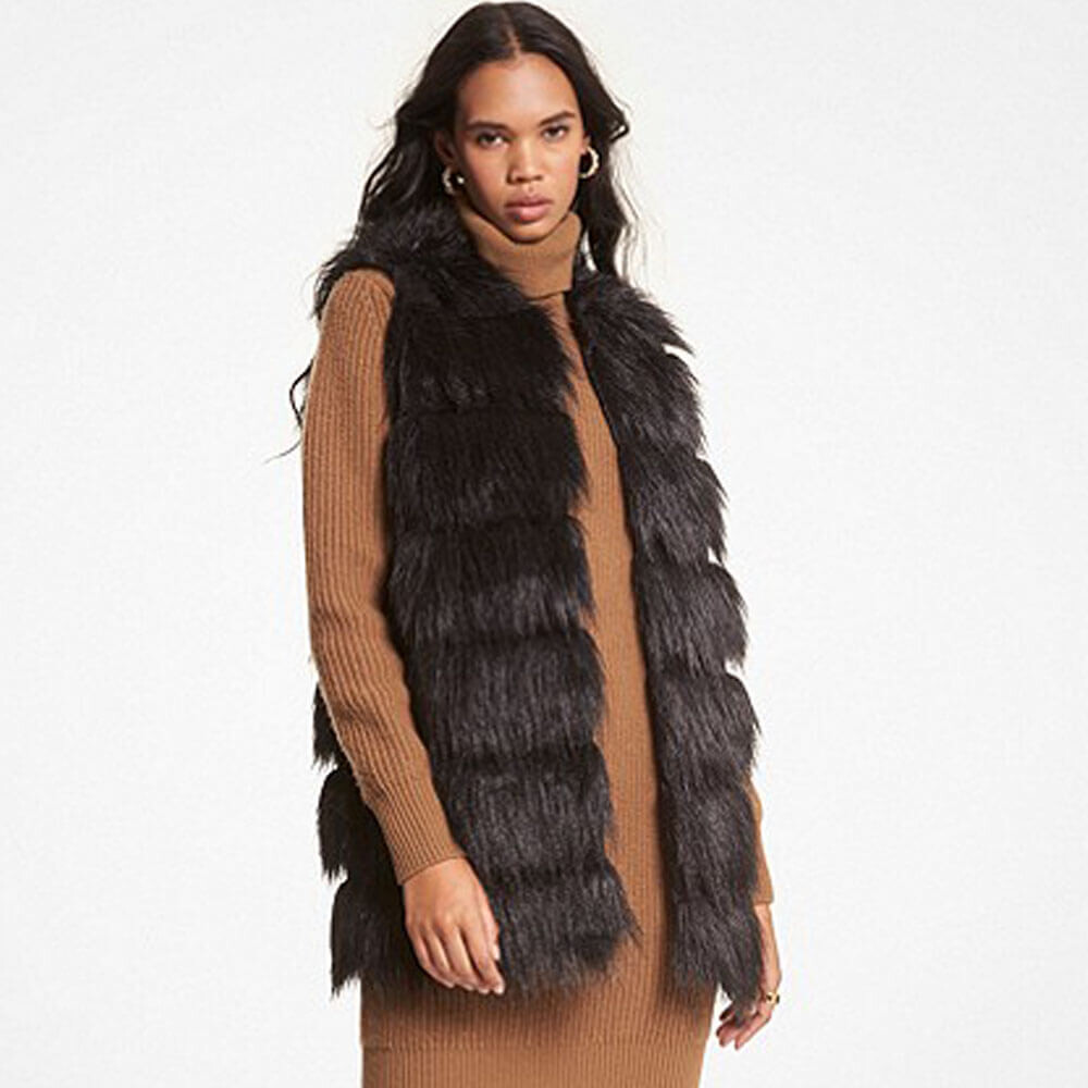 

Жилет из искусственного меха Michael Michael Kors, черный