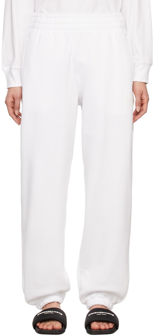 

Белые брюки для отдыха с логотипом Puff alexanderwang.t