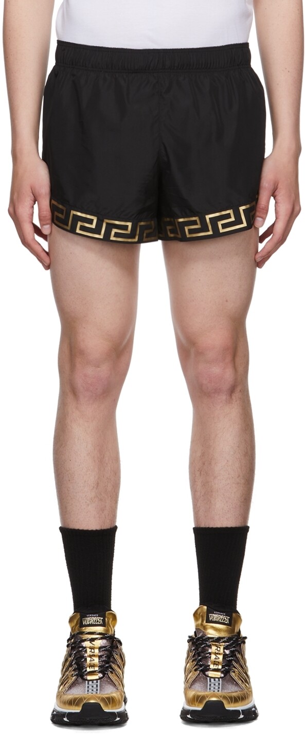 

Черные шорты Greca Versace Underwear