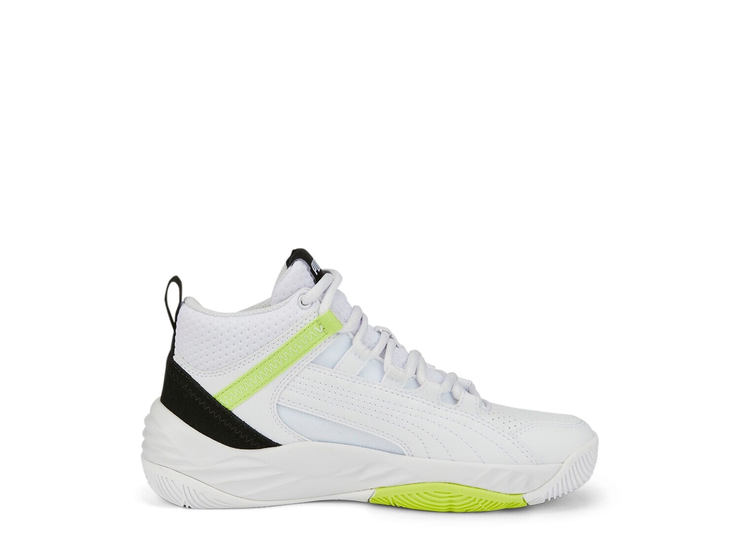 Кроссовки детские Puma Rebound Future Evo Core, белый / желтый кроссовки puma rebound lay white cantaloupe marshmallow spring moss lave