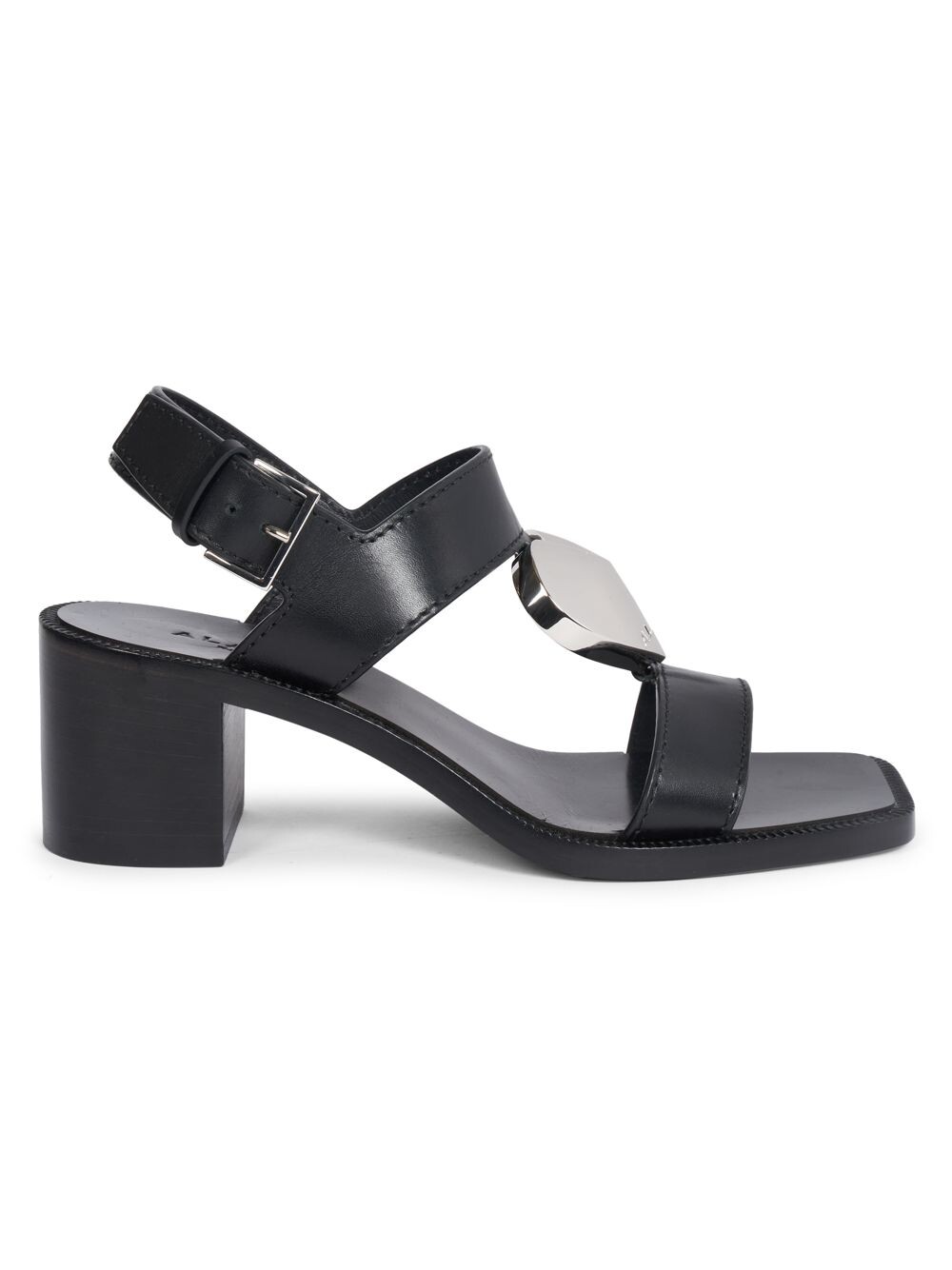 

Кожаные босоножки на блочном каблуке 60MM Alaïa, черный