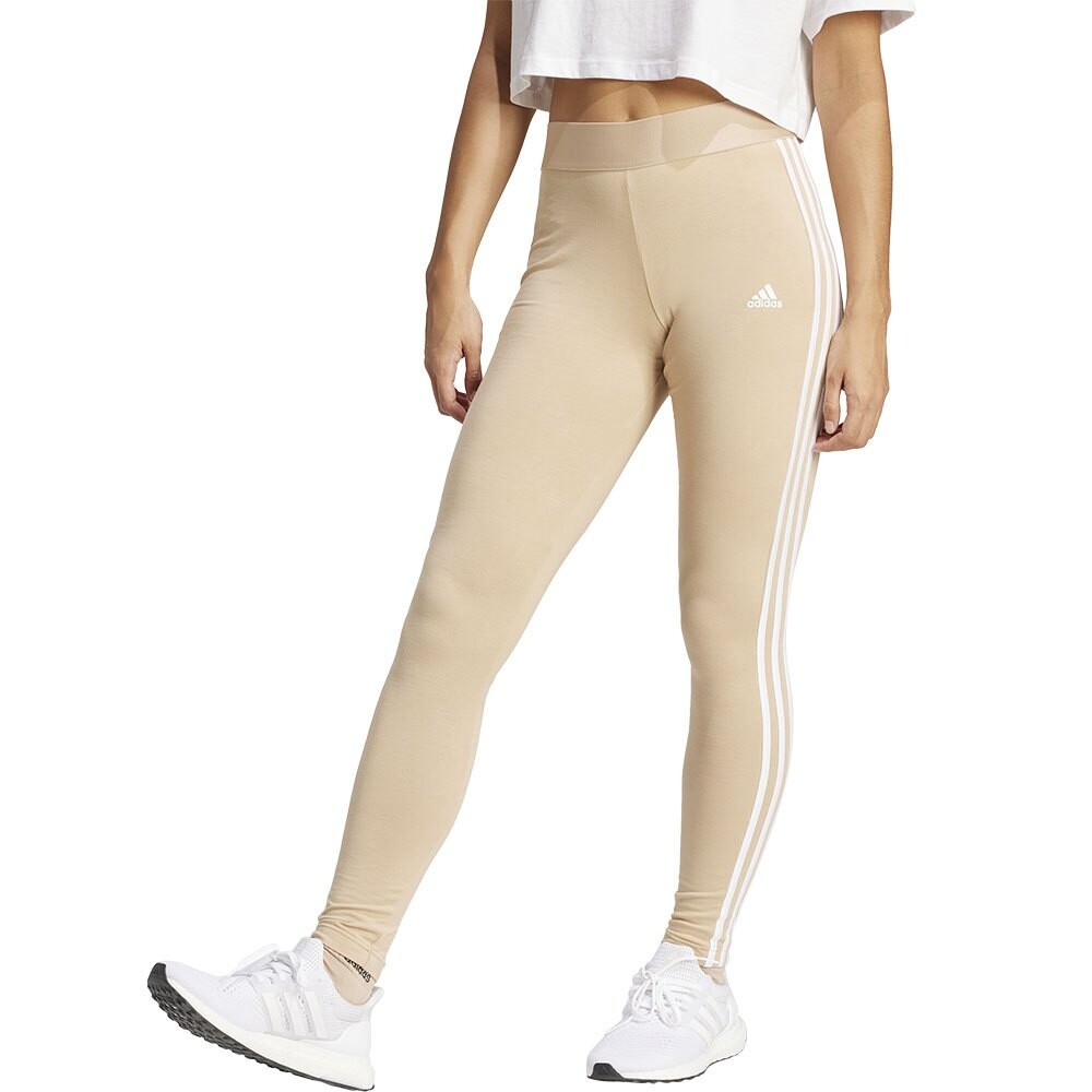 

Леггинсы adidas Essentials 3 Stripes, бежевый