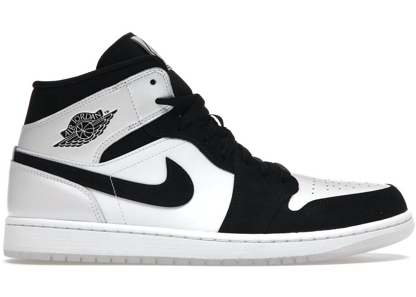 

Кроссовки Nike Air Jordan 1 Mid Diamond Shorts, белый / черный
