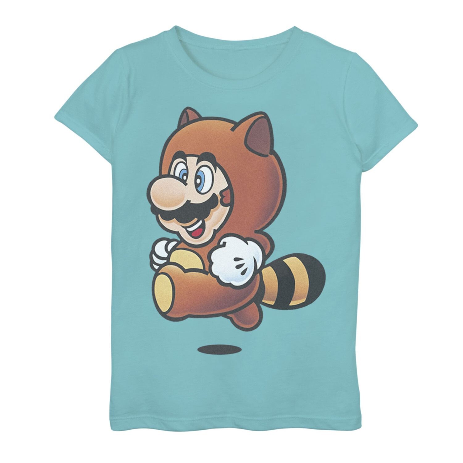

Костюм Nintendo Super Mario Tanooki для девочек 7–16 лет, футболка с рисунком для прыжков Licensed Character