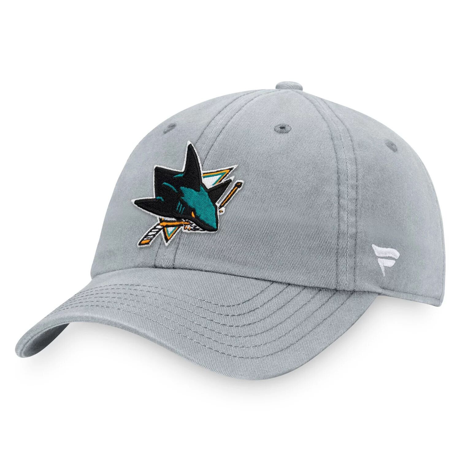 

Мужская серая мужская регулируемая кепка с фирменным логотипом San Jose Sharks Core Primary Fanatics