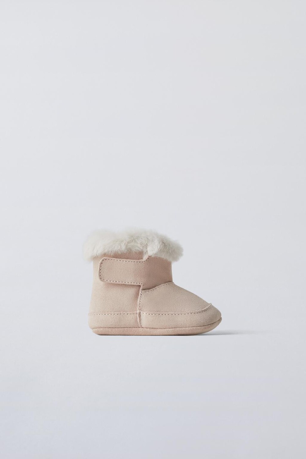 Кожаные ботинки ZARA, розовый