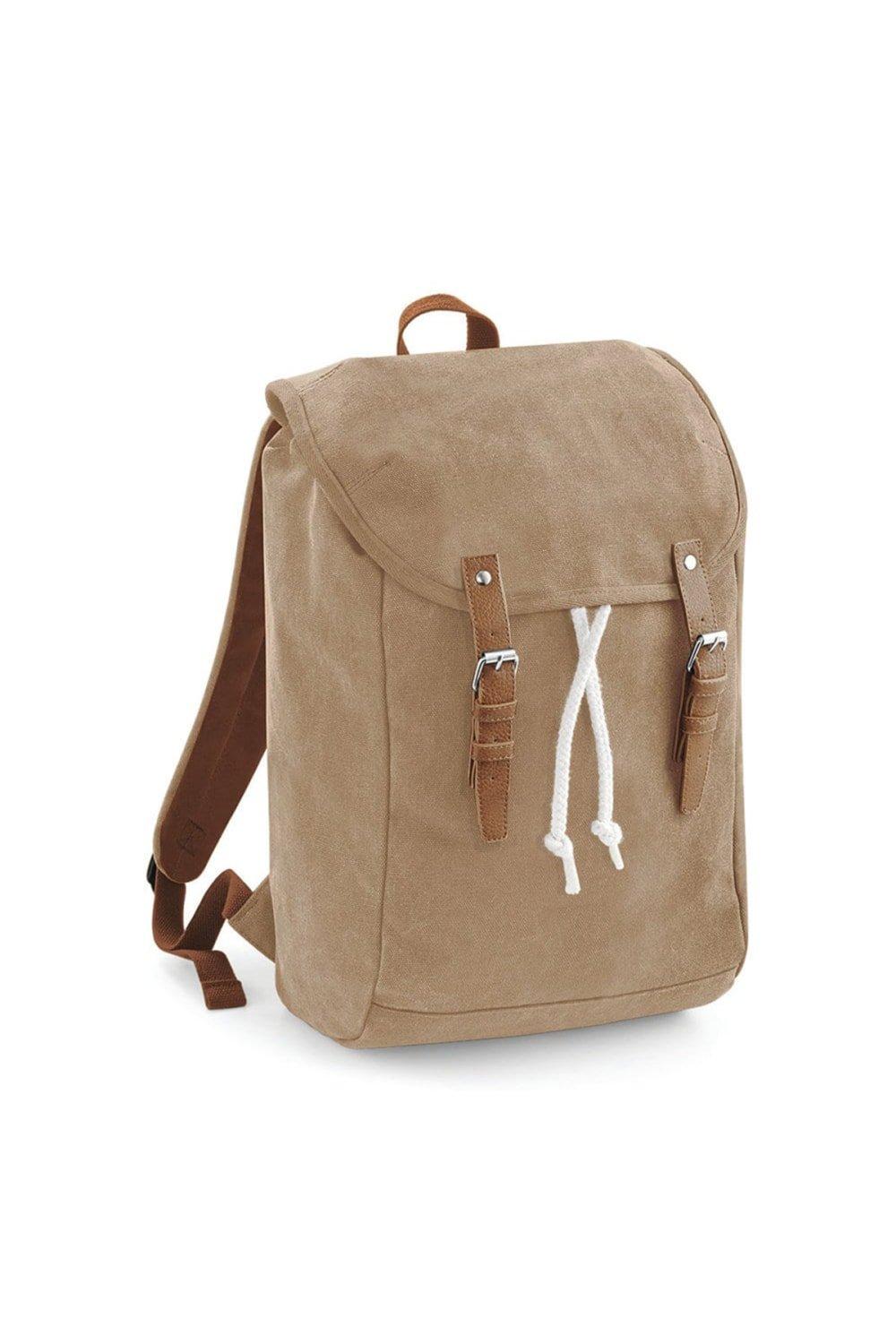 Винтажный рюкзак-рюкзак (2 шт.) Quadra, коричневый винтажный противоугонный рюкзак коричневый